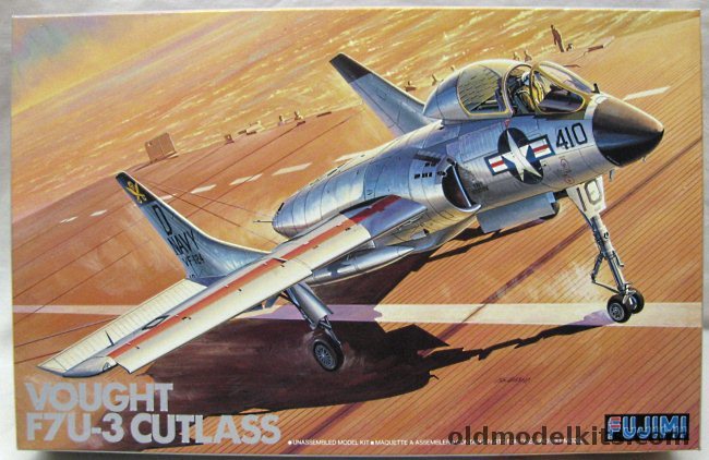 Fujimi 1/72 Vought F7U-3 Cutlass - VF-124 (129592/D410) - VF-124 (129601/D415) - VC-3 - VX-3 - (F7U3), H-10 plastic model kit